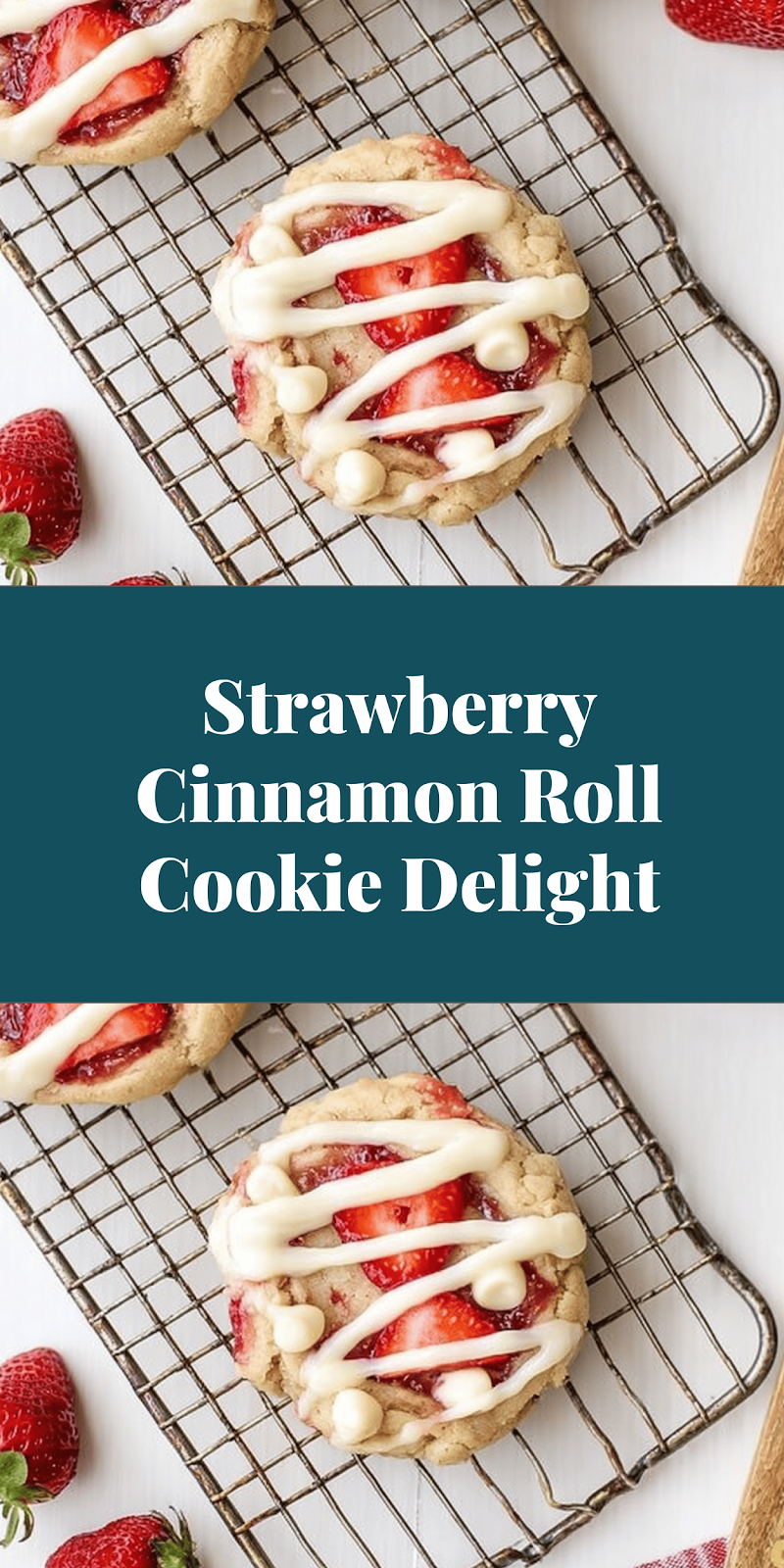 Strawberry Cinnamon Roll Cookie Delight