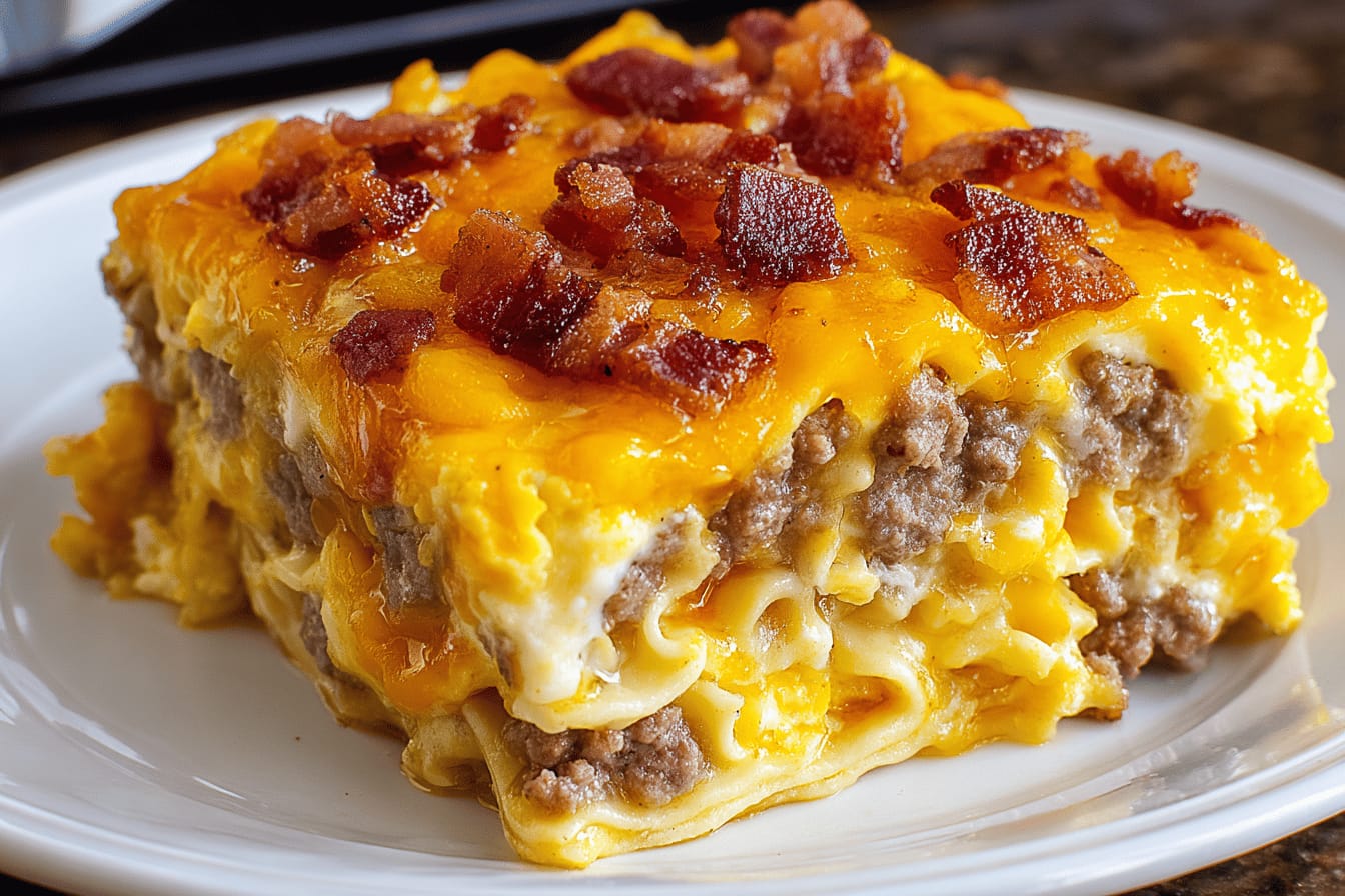 Bacon Cheeseburger Breakfast Recipe Delight