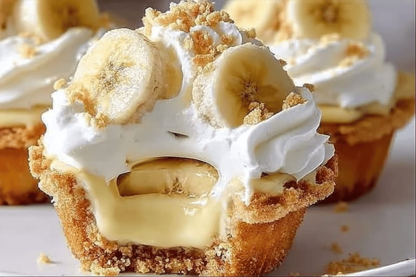 Banana Cream Pie Cupcakes Recipe Delight