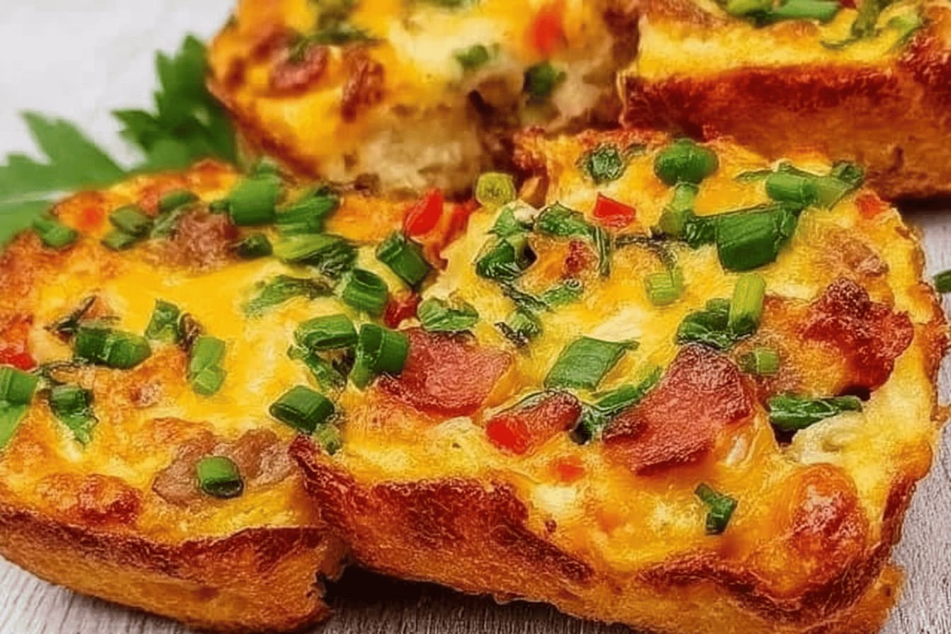 Cheesy Bacon and Sausage Breakfast Bake Recipe
