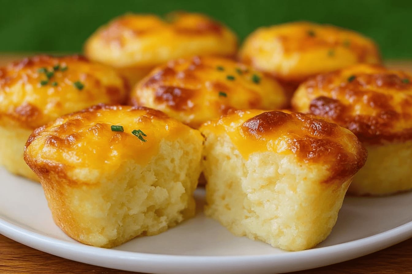 Cheesy Mashed Potato Muffins Recipe