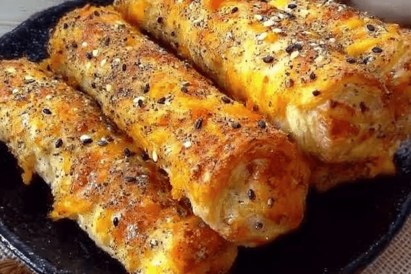 Cheesy Sausage Puff Pastry Rolls Recipe