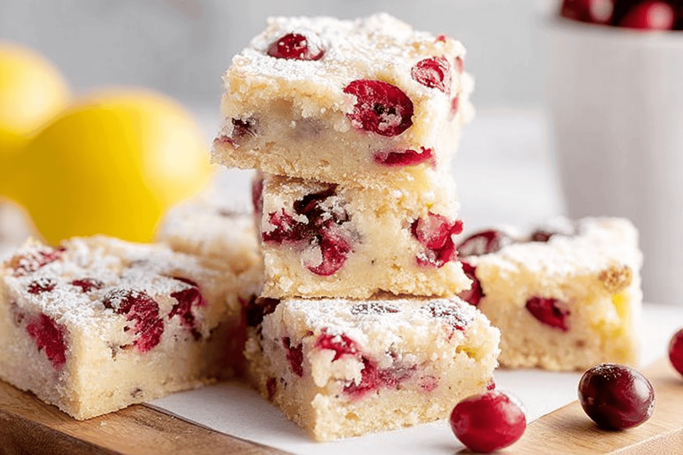 Cranberry Lemon Bars Recipe for Refreshing Dessert