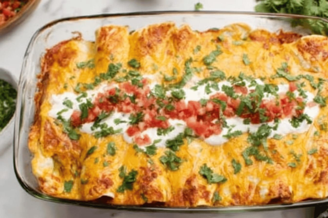 Cream Cheese Chicken Enchiladas Recipe Delight