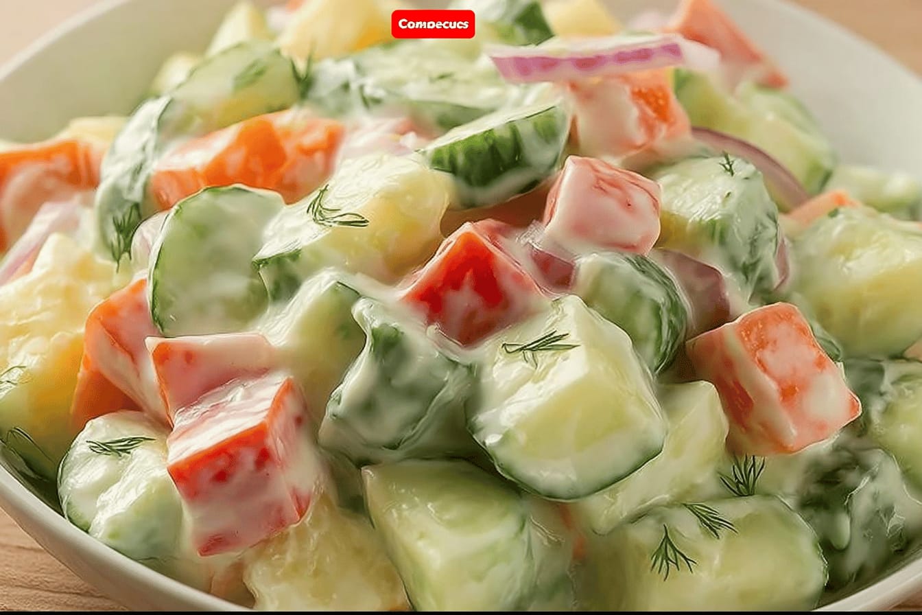 Creamy Cucumber Salad Recipe for Refreshing Taste