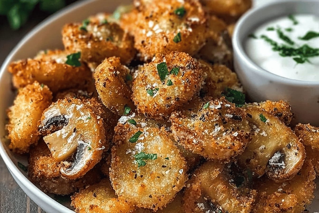 Crispy Garlic Mushroom Bites Recipe