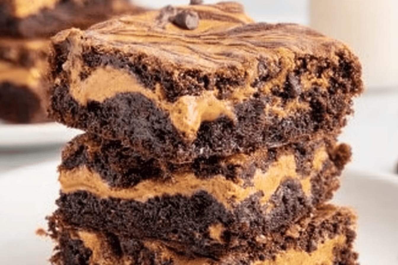 Decadent Peanut Butter Brownies Recipe