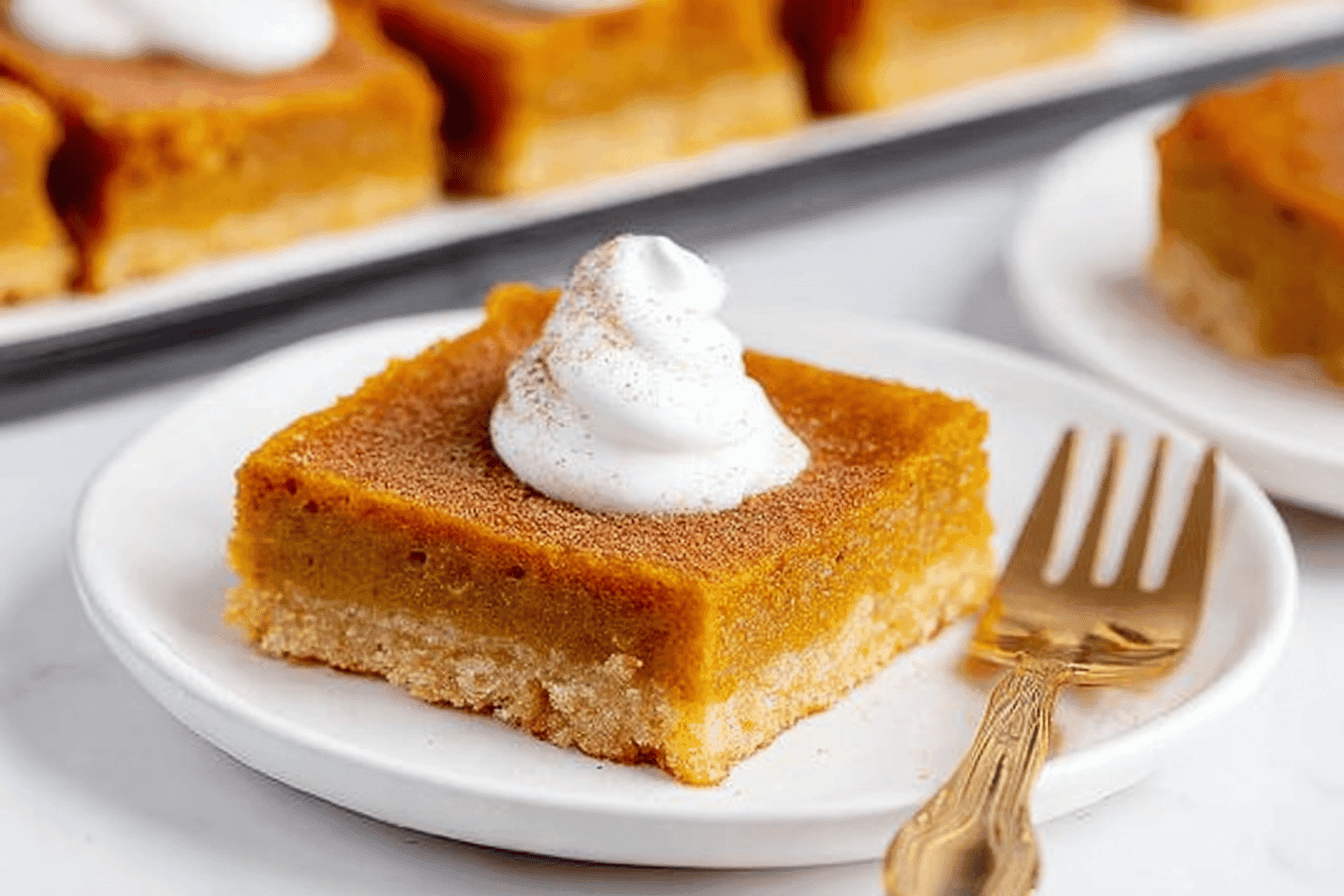 Delicious Pumpkin Pie Bars Recipe