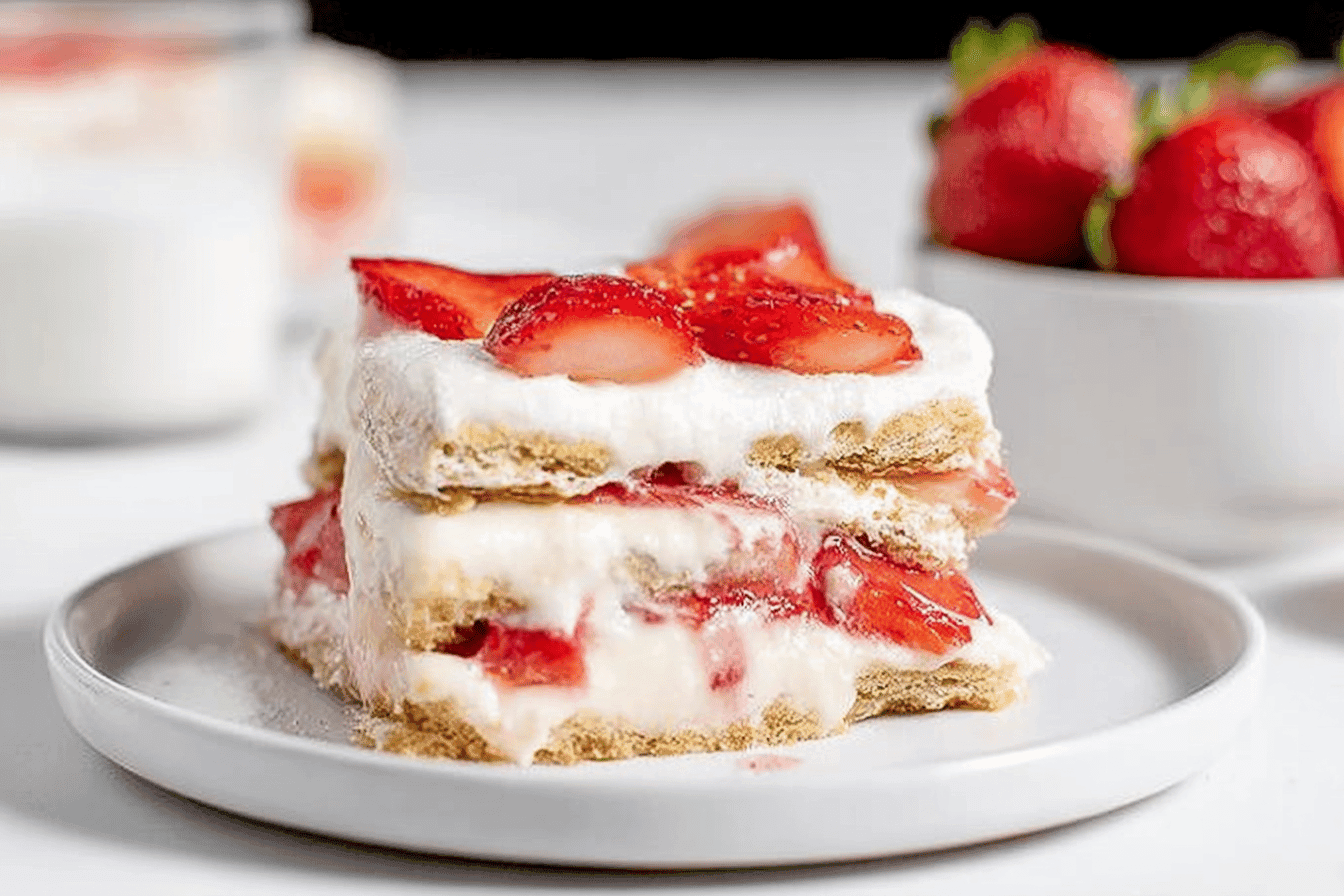 Delicious Strawberry Icebox Cake Recipe
