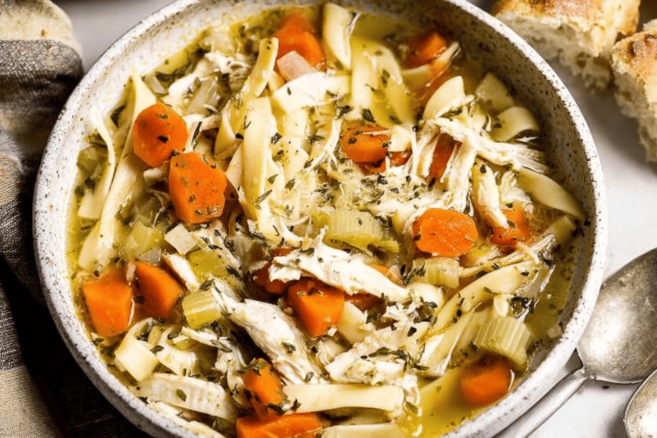 Easy Homemade Chicken Noodle Soup Recipe