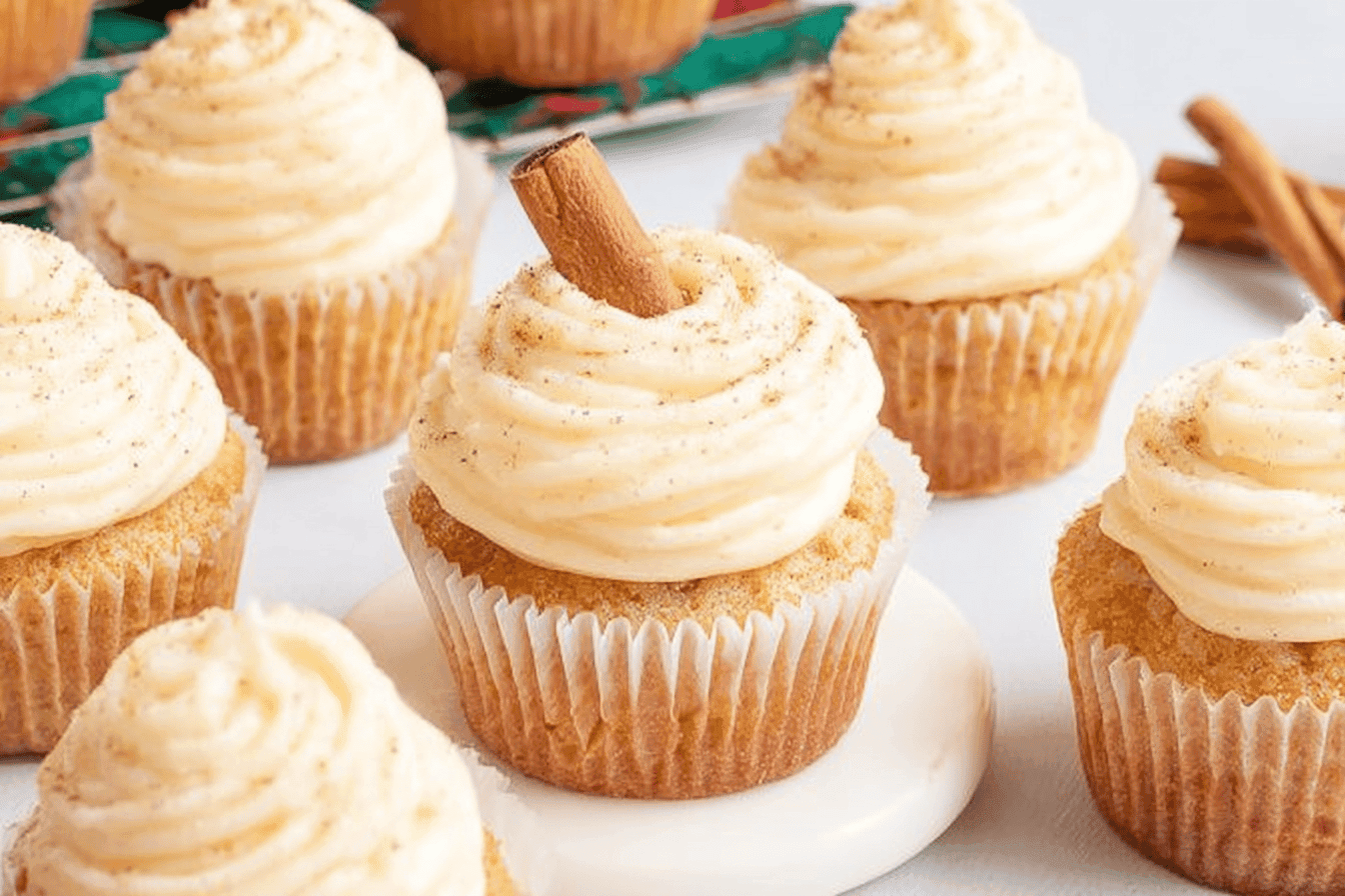 Eggnog Cupcakes Recipe for the Holidays