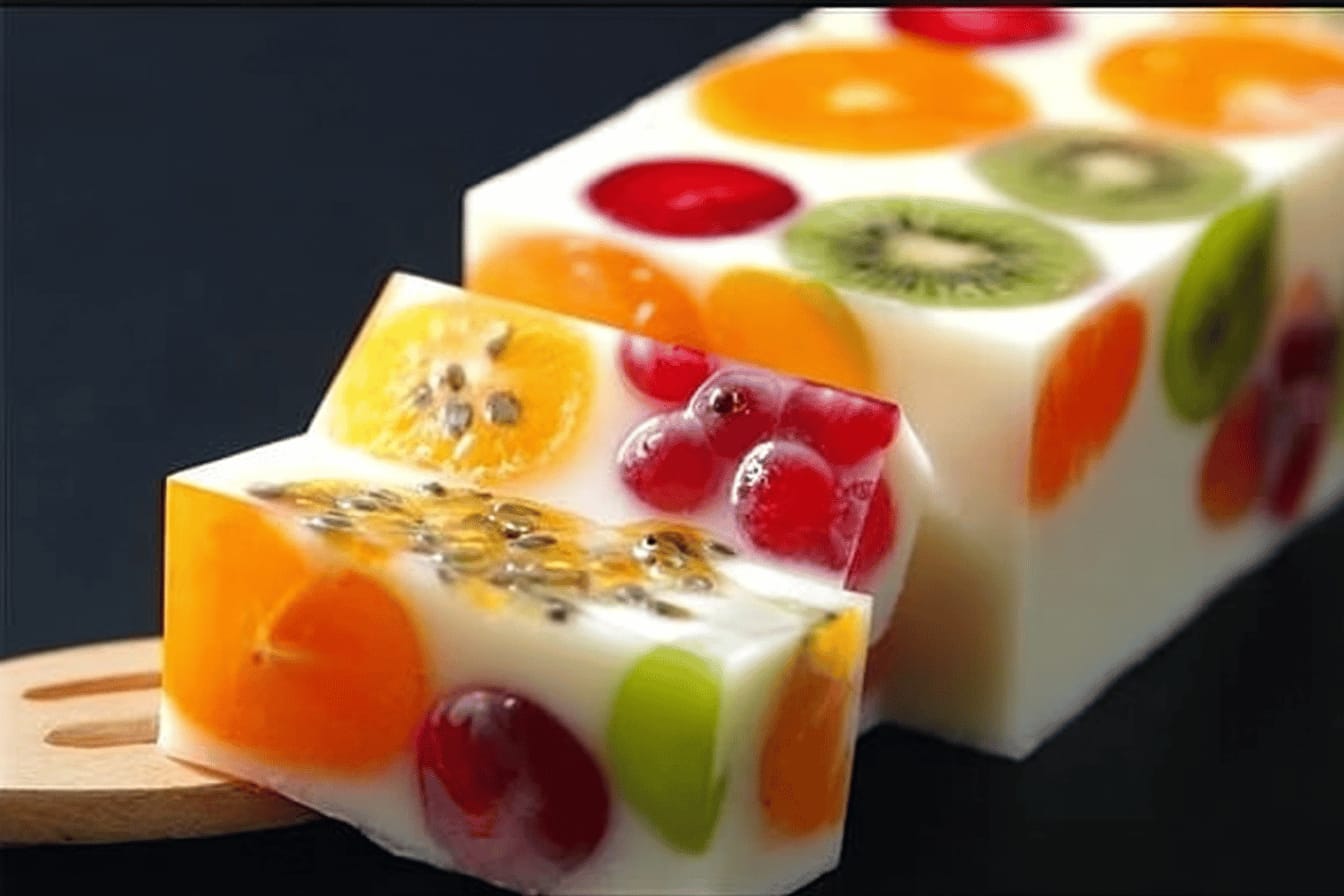 Fruit Jelly Milk Cake Delightful Recipe