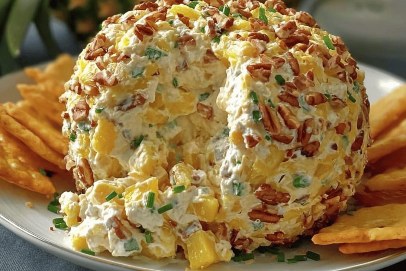 Heavenly Pineapple Cheeseball Recipe Delight
