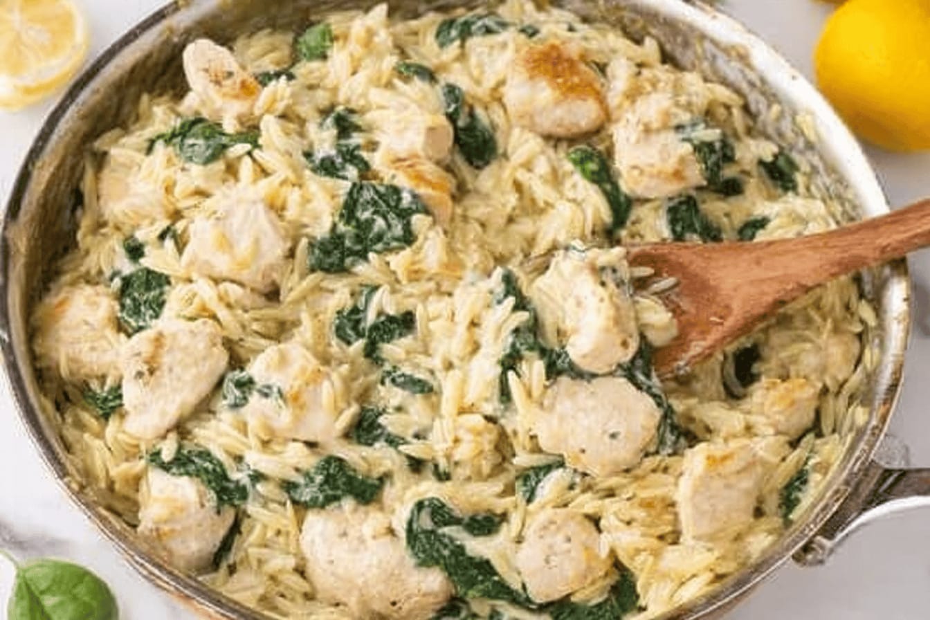 Lemon Chicken Orzo Recipe for Quick Dinner