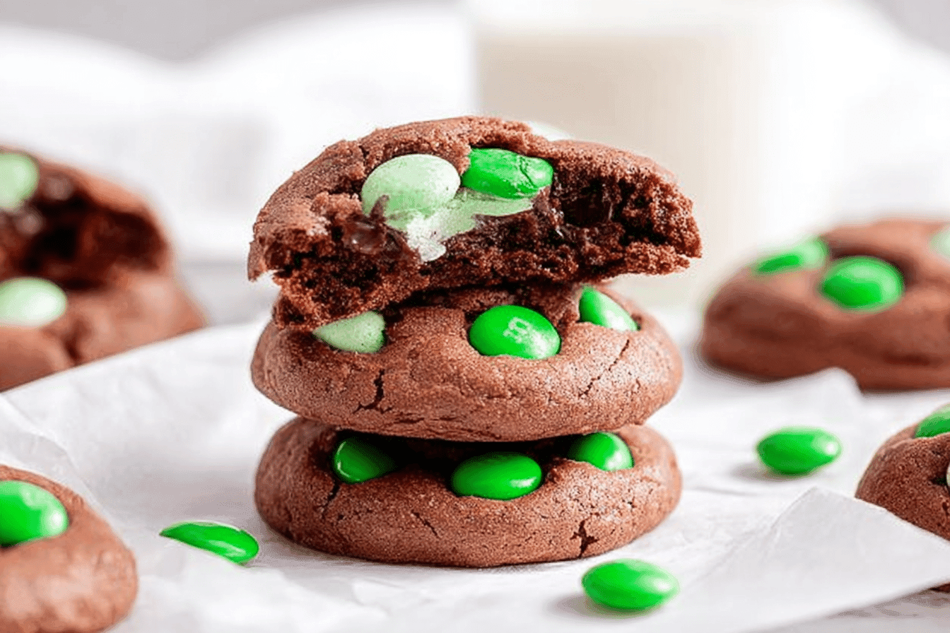 Mint M&M Brownie Cookie Delight