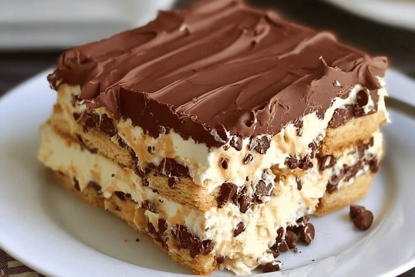 No-Bake Peanut Butter Eclair Cake Recipe