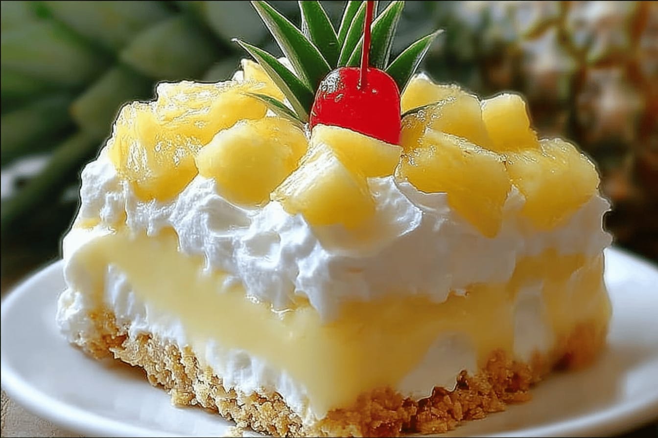 No-Bake Pineapple Cream Delight Recipe
