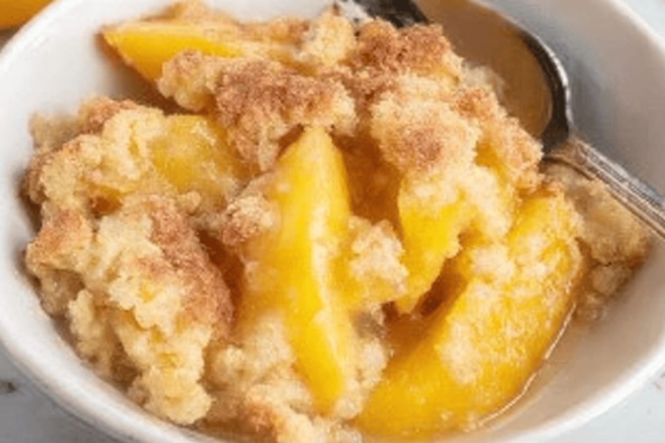 Peach Dump Cake Recipe Delight