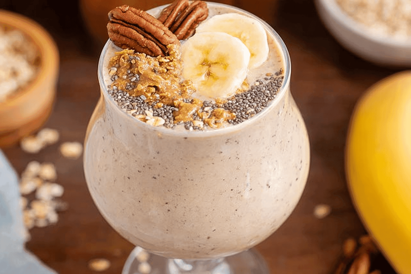 Banana Breakfast Smoothie Recipe for Energy