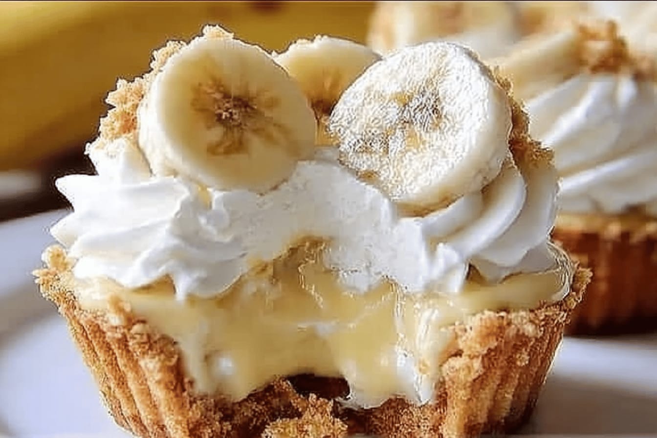 Banana Cream Pie Cupcakes Recipe Delight