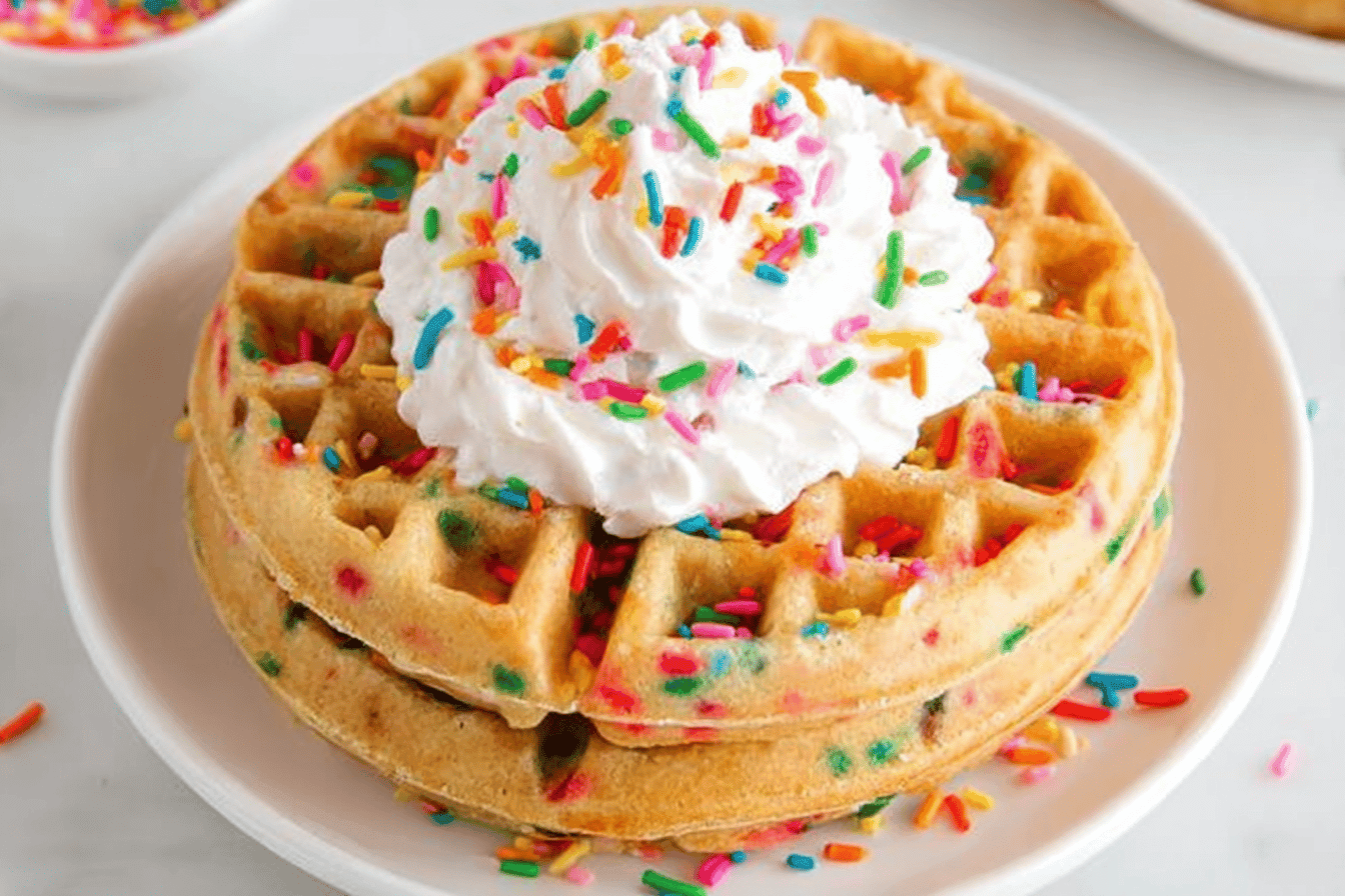 Birthday Cake Waffles Recipe for Celebrations