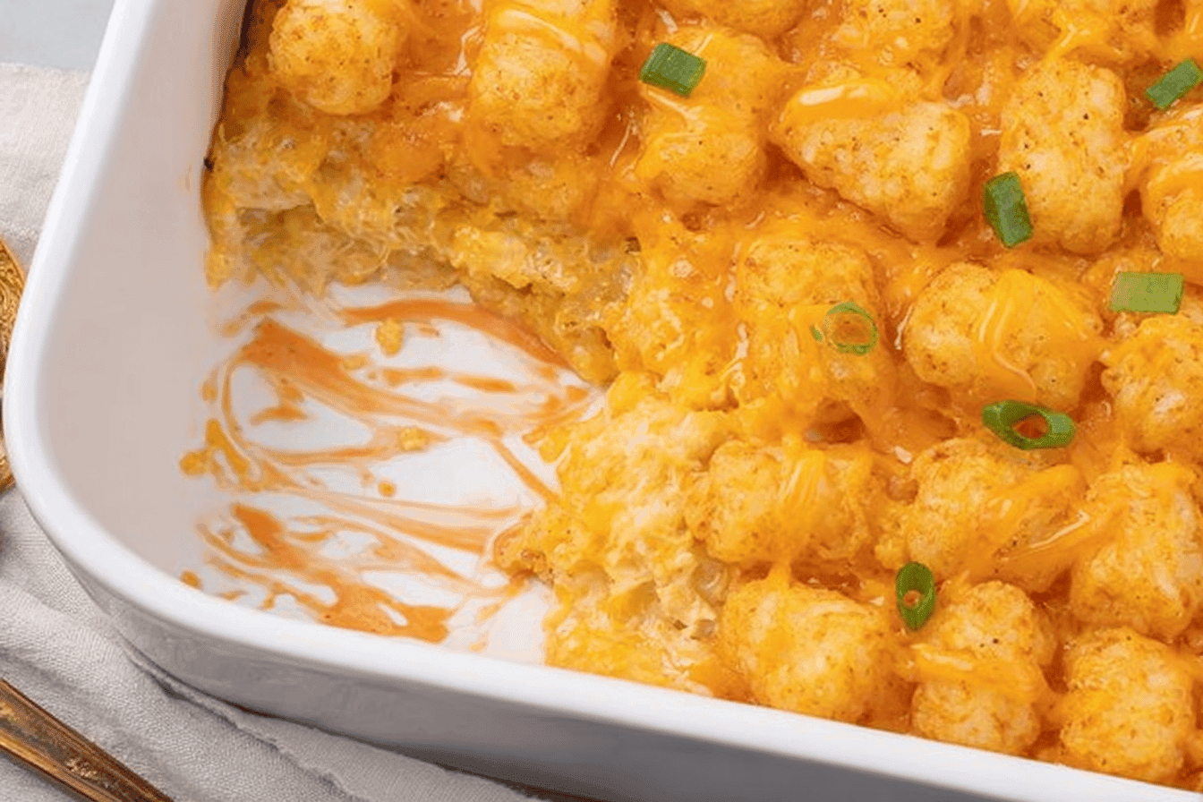 Buffalo Chicken Tater Tot Casserole Recipe