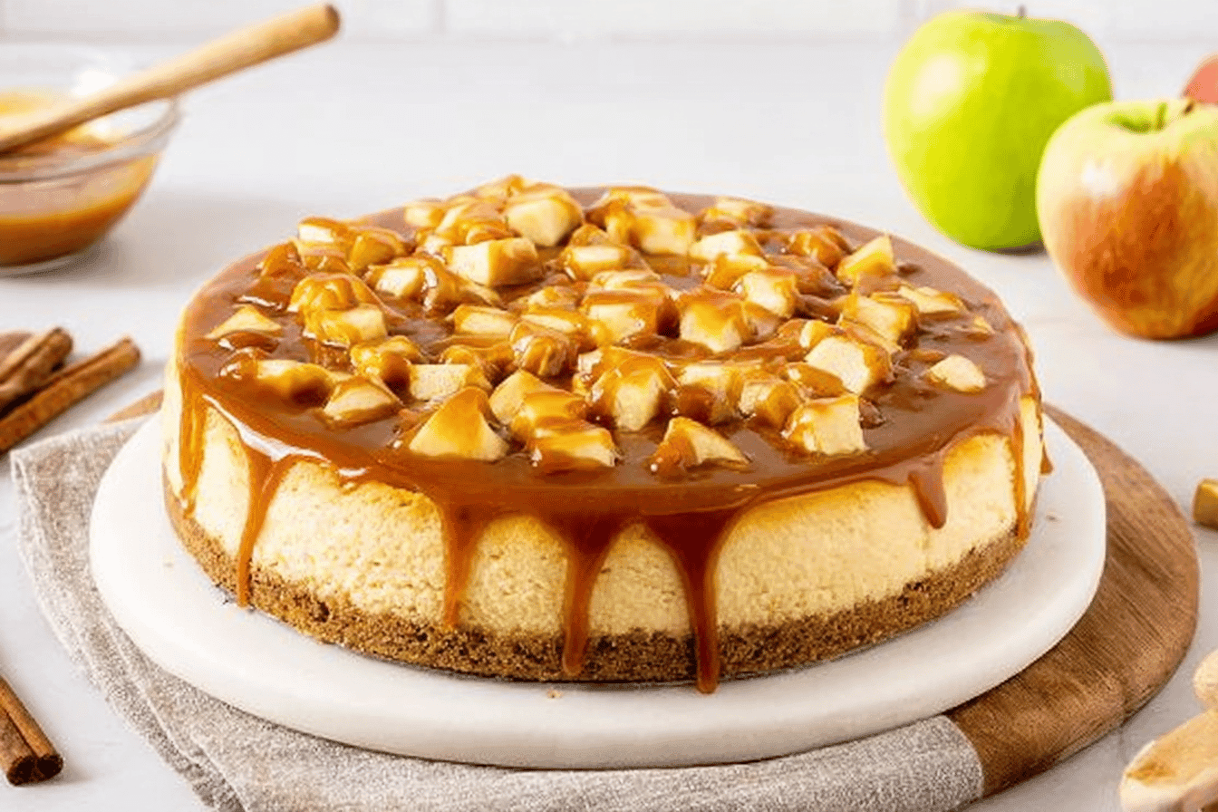 Caramel Apple Cheesecake Recipe Delight