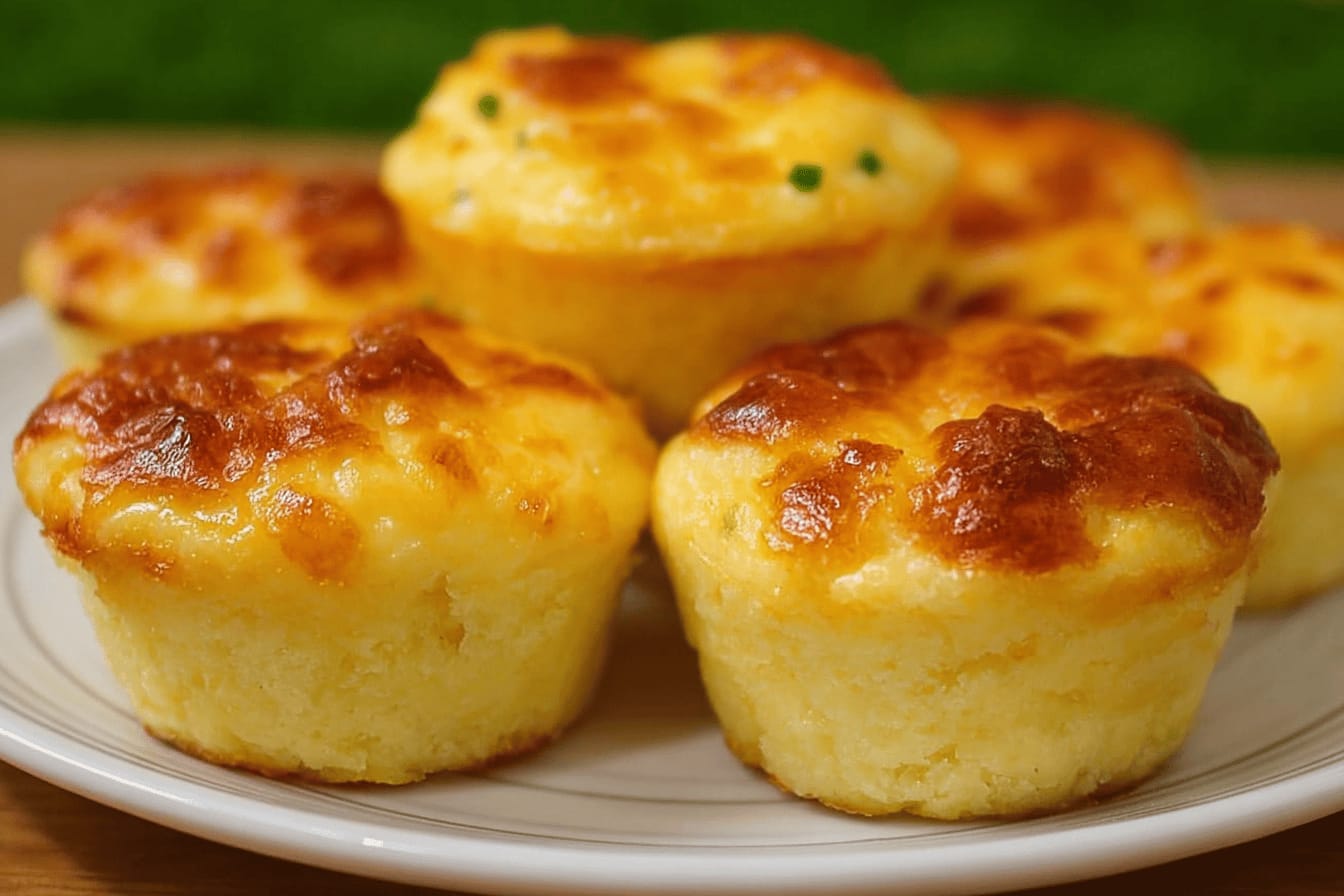 Cheesy Mashed Potato Muffins Recipe