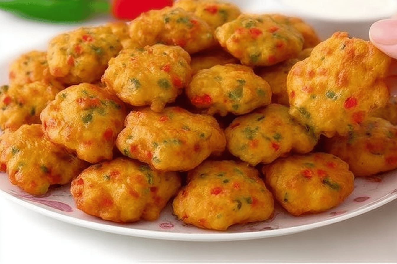 Cheesy Vegetable Fritters Recipe Delight