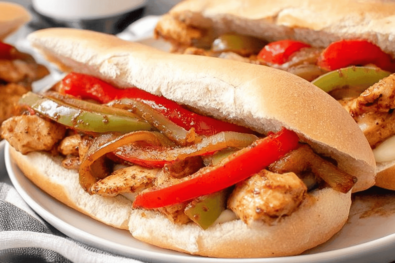 Chicken Philly Sandwich Recipe Delight