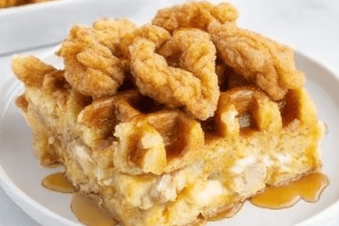 Chicken and Waffle Casserole Recipe Delight
