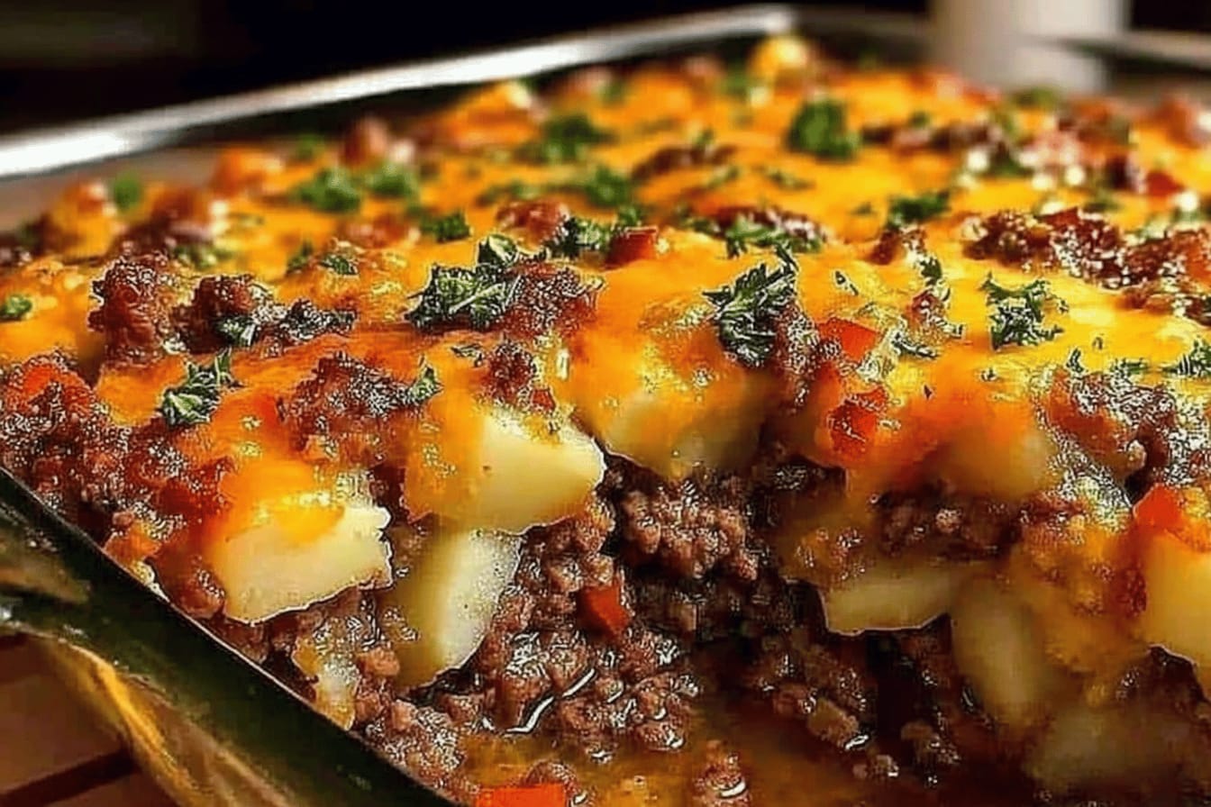 Cowboy Steak and Potato Casserole Recipe