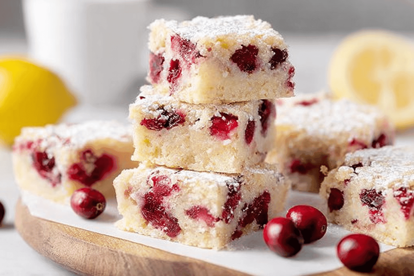Cranberry Lemon Bars Recipe for Refreshing Dessert