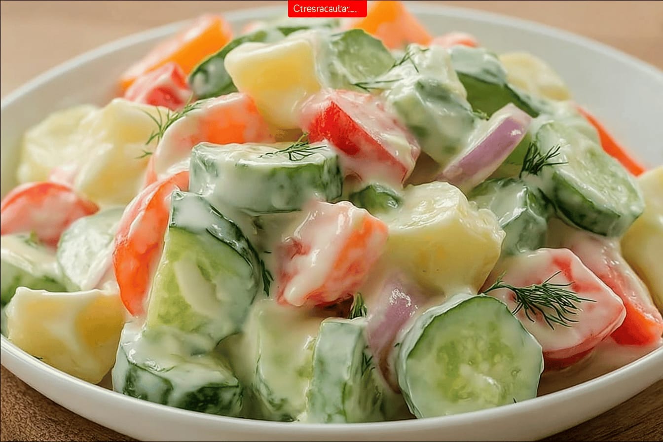 Creamy Cucumber Salad Recipe for Refreshing Taste