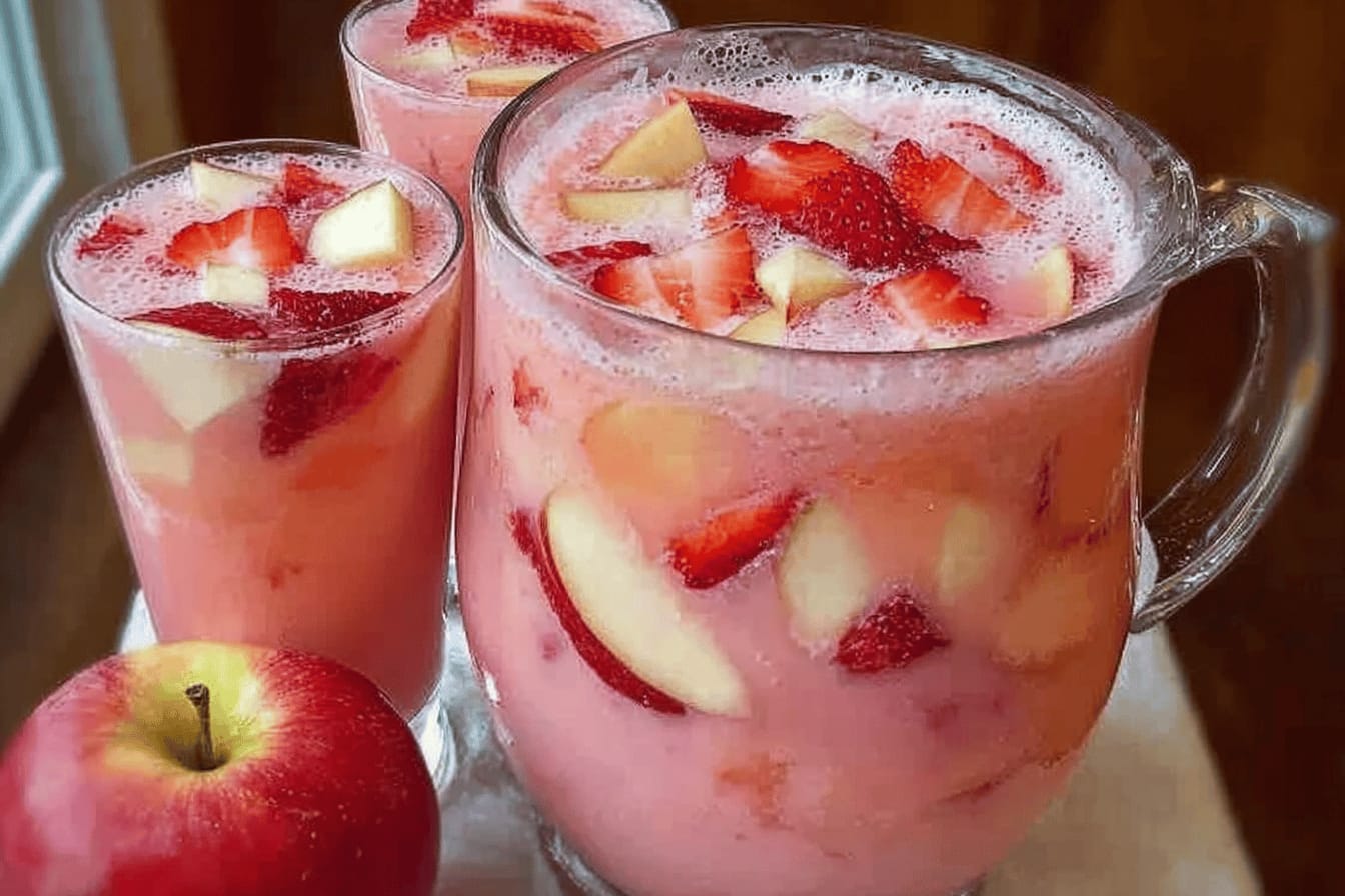 Creamy Strawberry Apple Punch Recipe
