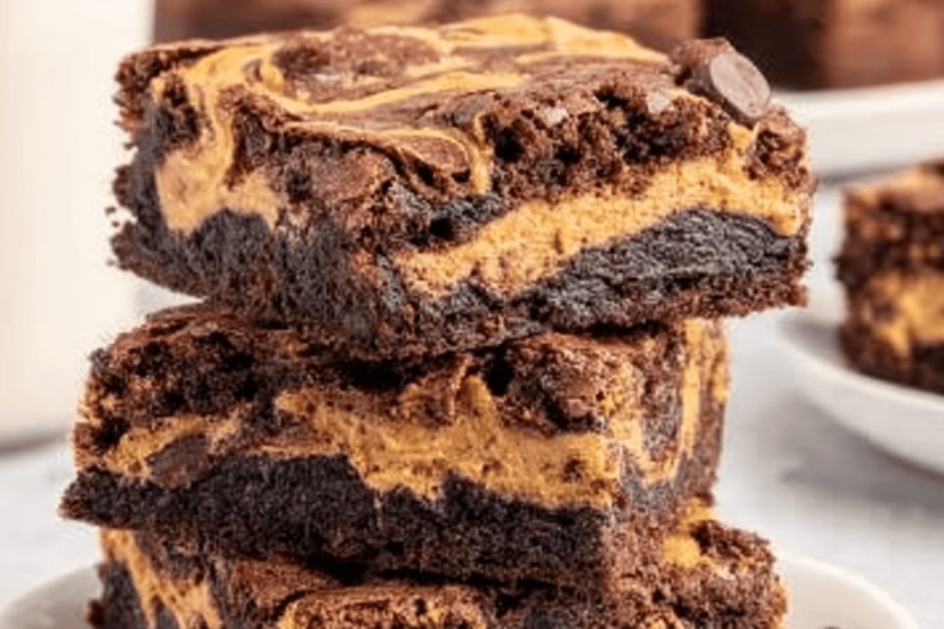 Decadent Peanut Butter Brownies Recipe
