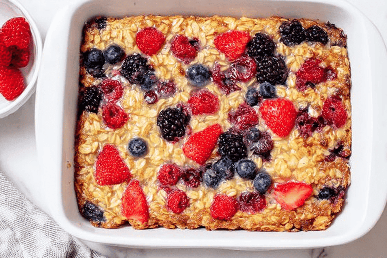 Delicious Berry Baked Oatmeal Recipe