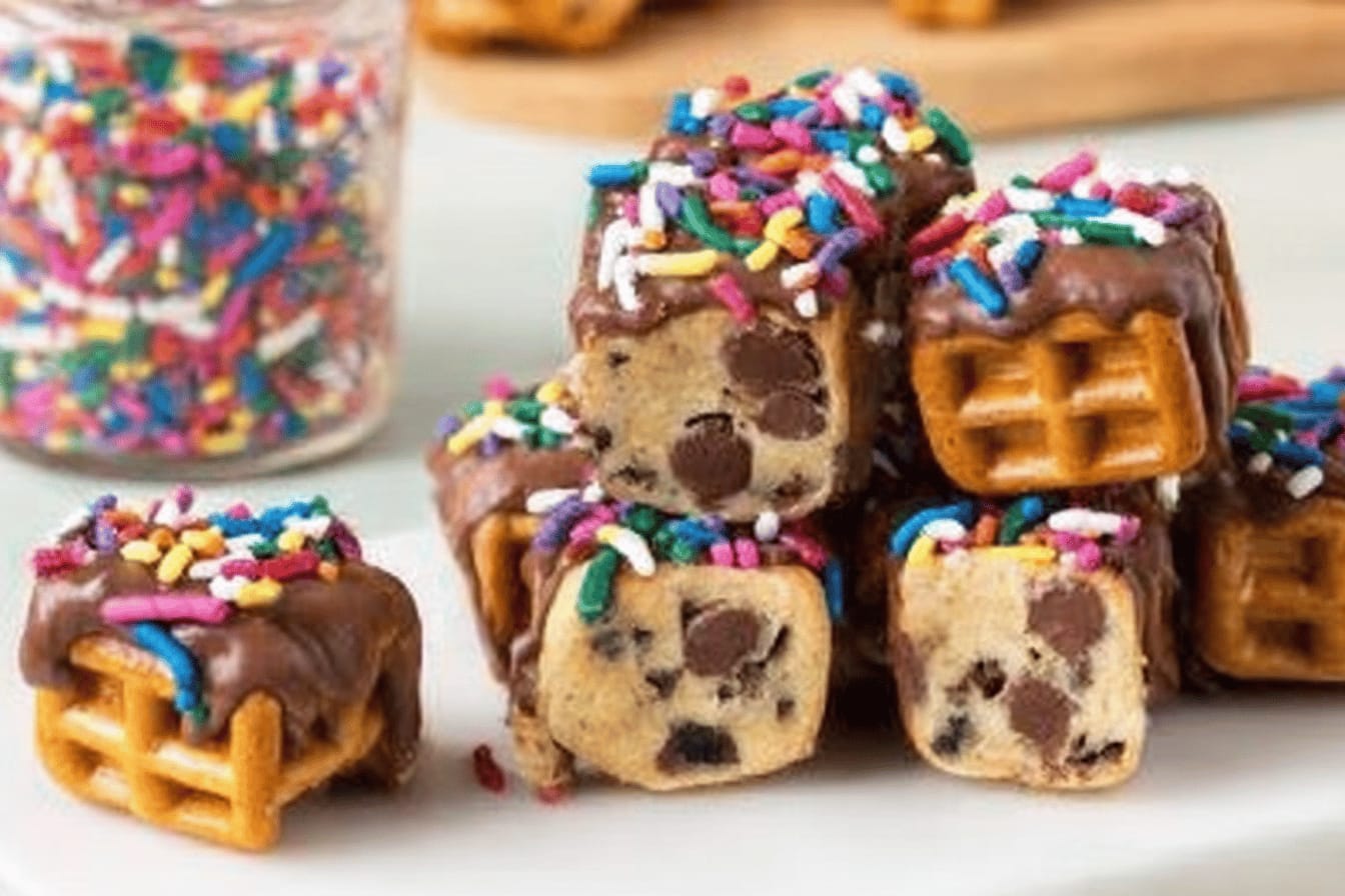 Delicious Cookie Dough Pretzel Bites Recipe