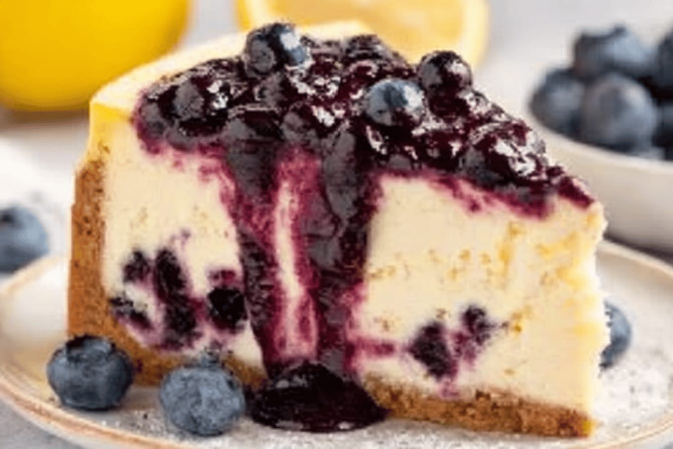 Delicious Lemon Blueberry Cheesecake Recipe