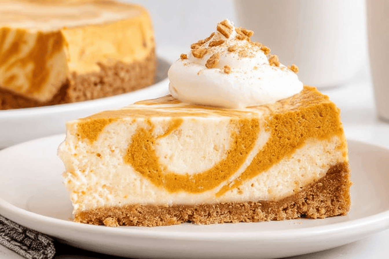 Delicious Pumpkin Swirl Cheesecake Recipe