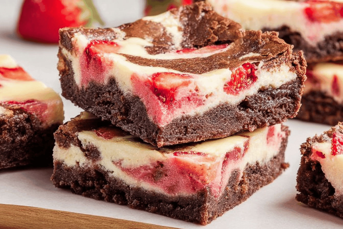 Delicious Strawberry Cheesecake Brownies Recipe