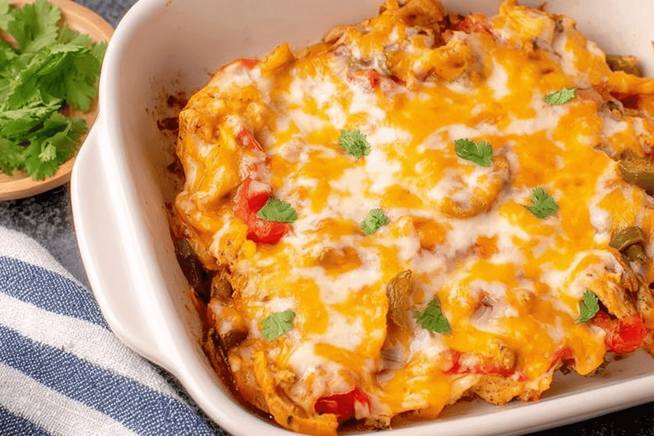 Easy Chicken Fajita Casserole Recipe