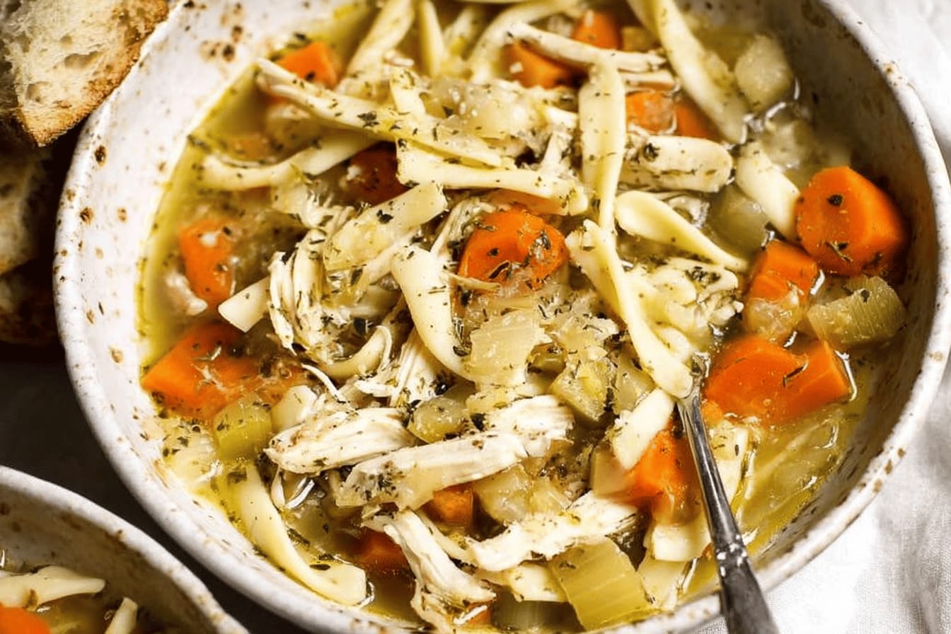 Easy Homemade Chicken Noodle Soup Recipe