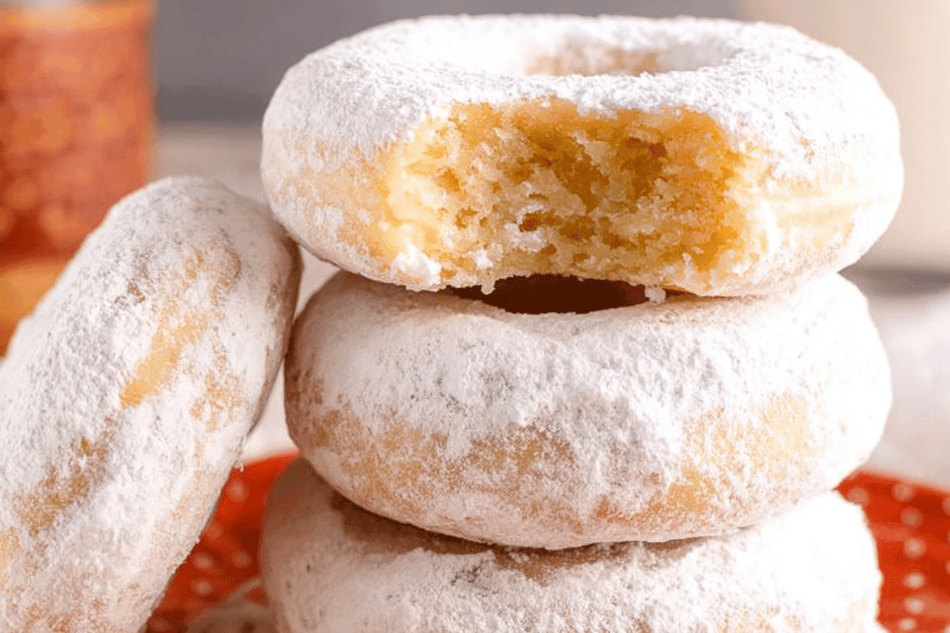 Easy Homemade Powdered Donuts Recipe