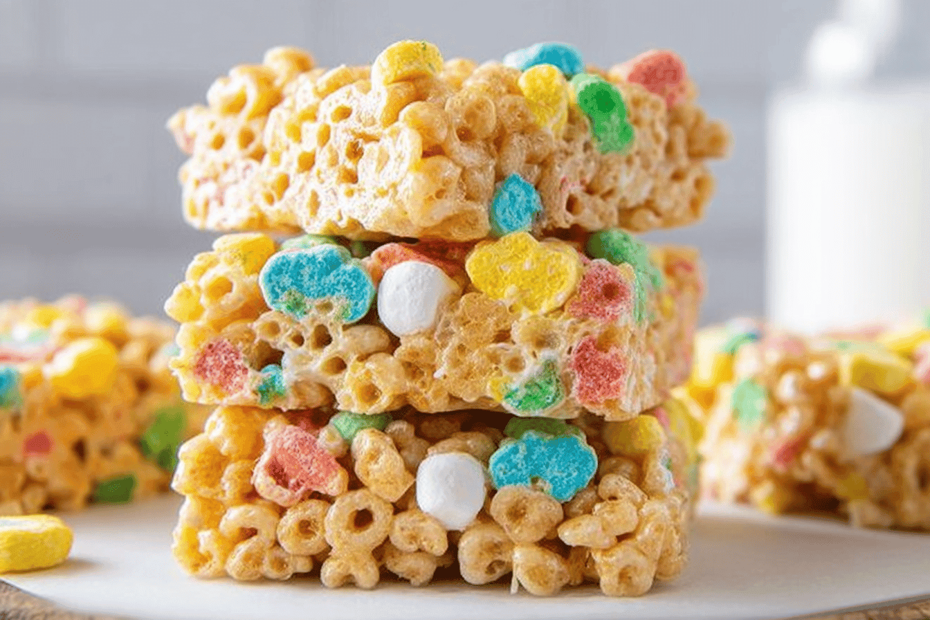 Easy Lucky Charms Marshmallow Treats Recipe