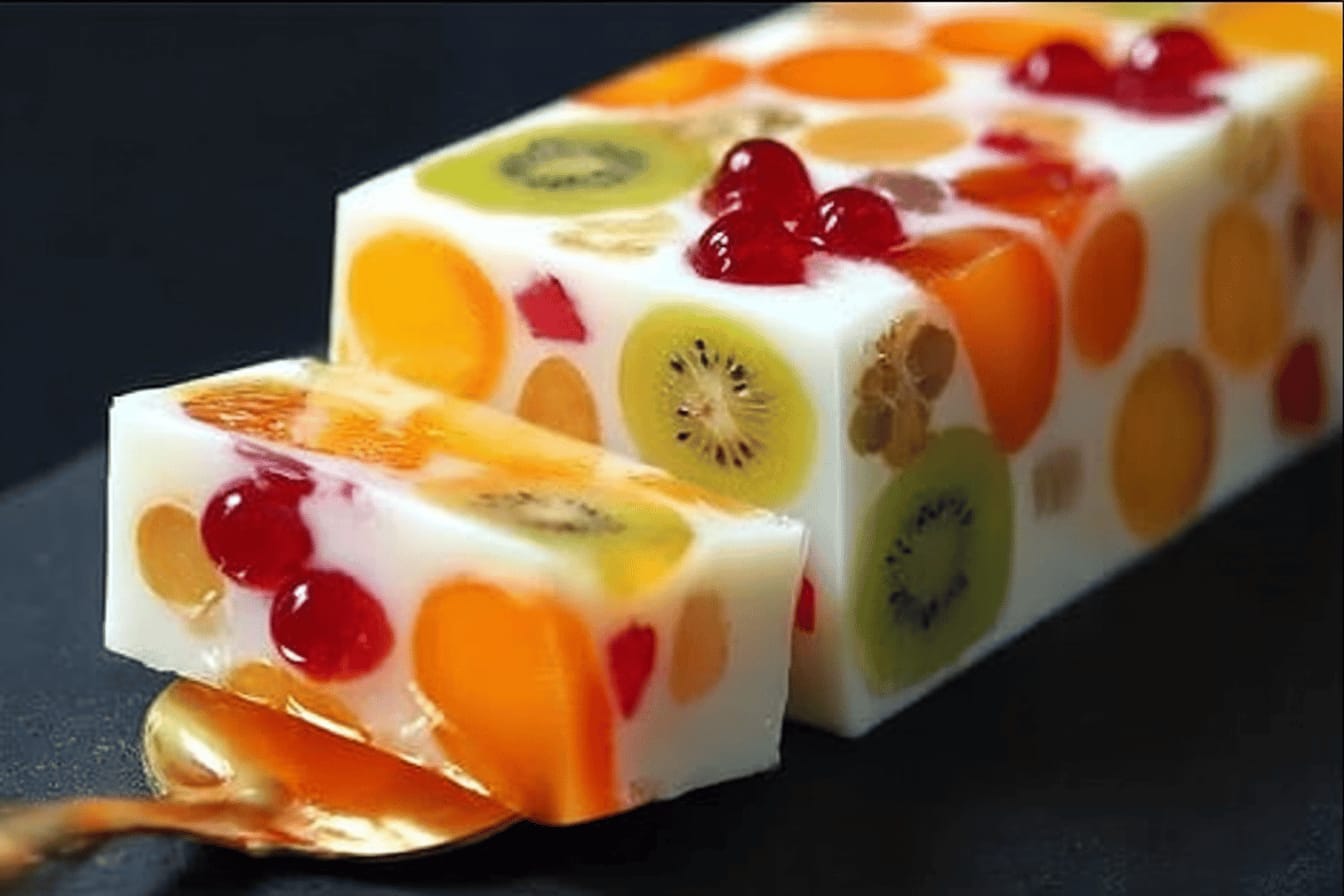 Fruit Jelly Milk Cake Delightful Recipe