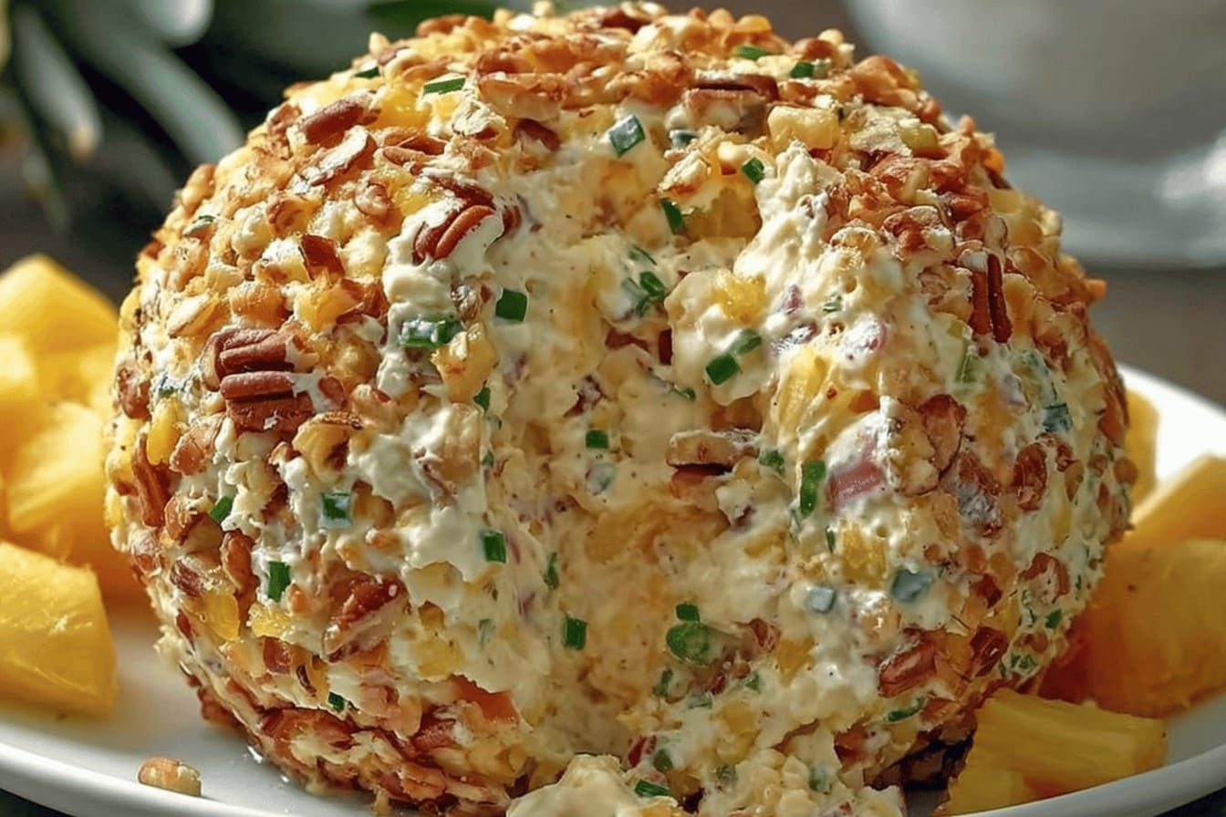 Heavenly Pineapple Cheeseball Recipe Delight