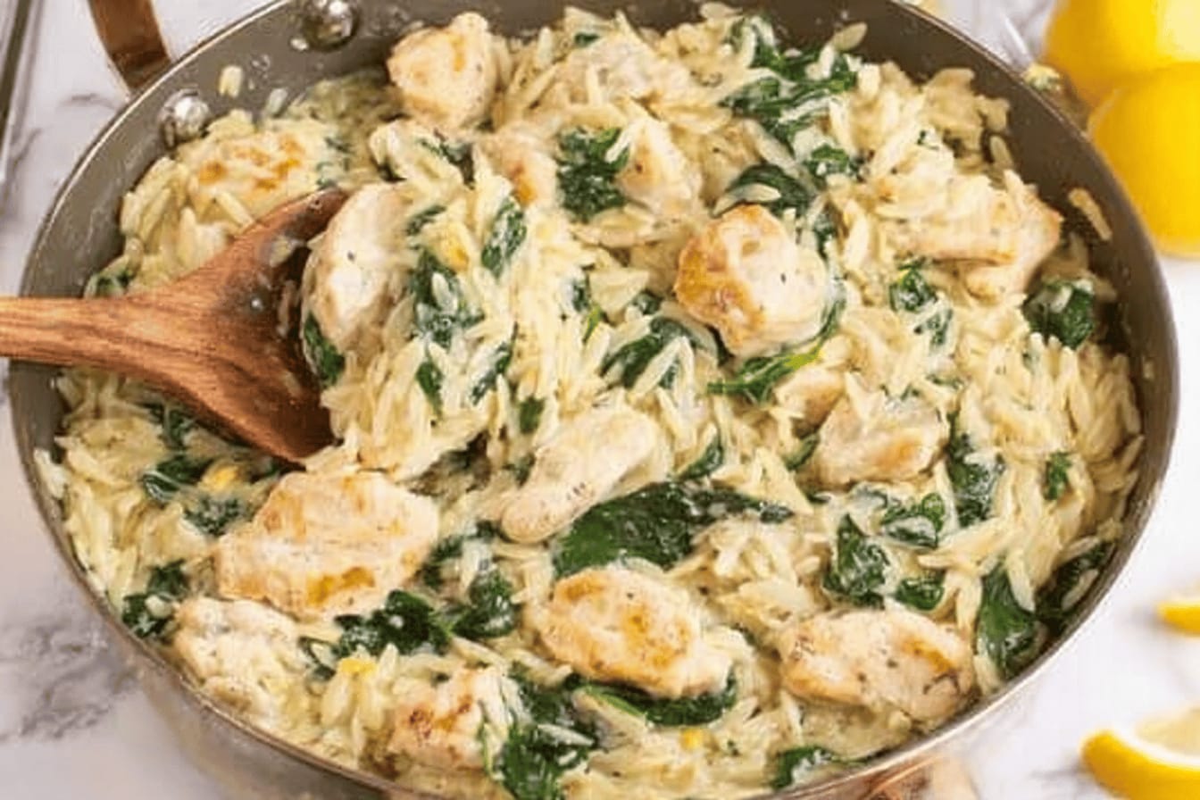 Lemon Chicken Orzo Recipe for Quick Dinner
