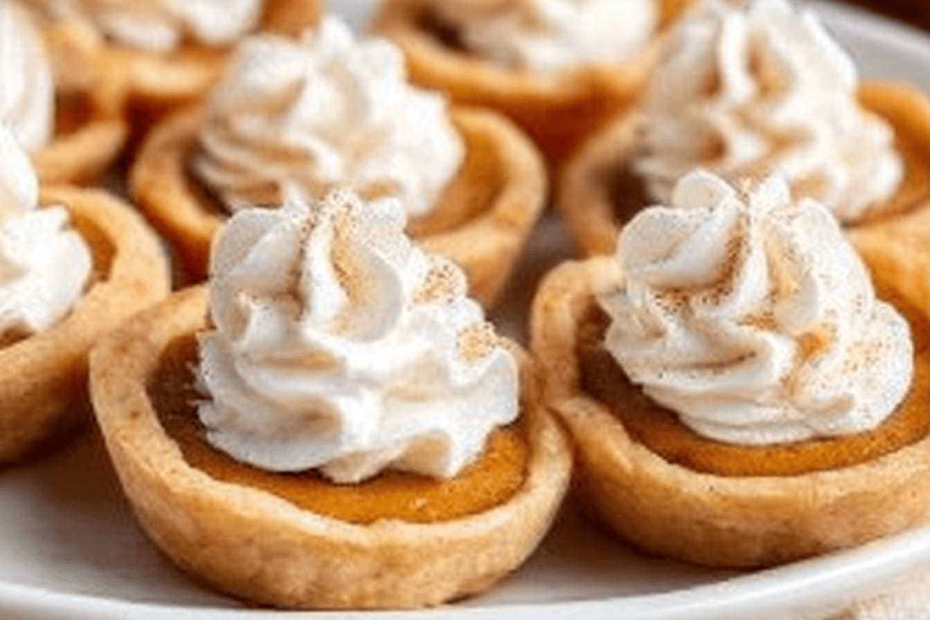 Mini Pumpkin Pies for Fall Festivities