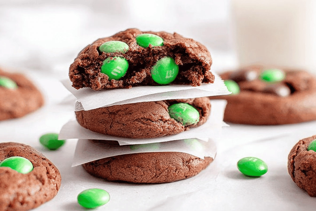 Mint M&M Brownie Cookie Delight